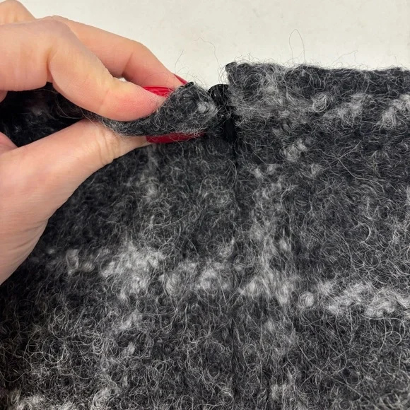 RED VALENTINO Wool Blend Plaid Mini Skirt - Picture 8 of 10